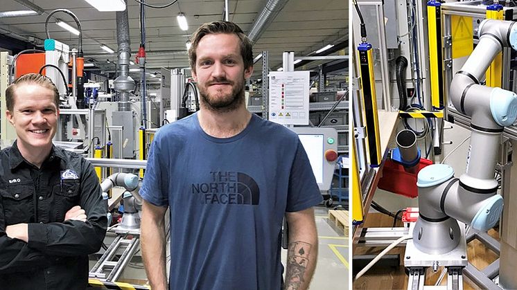 CEJN utrustar sin produktion med kollaborativa robotar för ökad säkerhet, kvalitet och produktivitet.