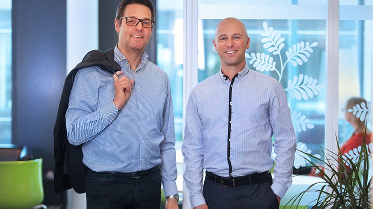 Magnus Skiöld och Peter Syrén i Midroc Properties. 