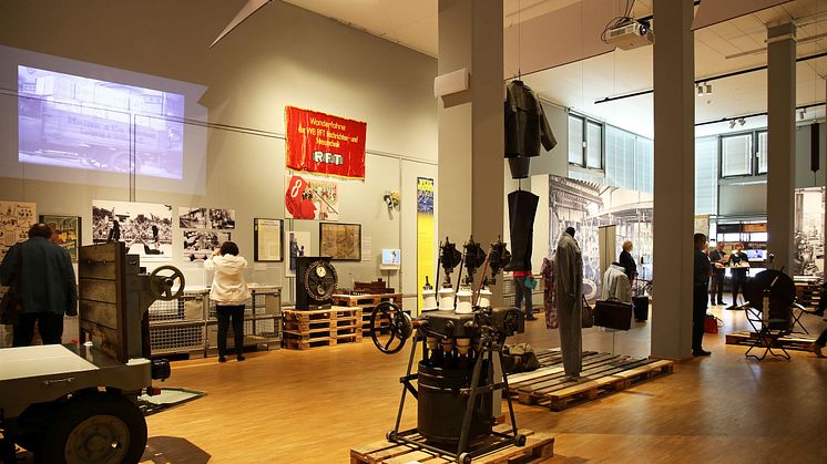 Blick in die Ausstellung "WerkStadt Leipzig"