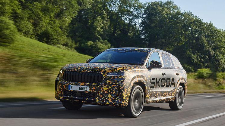 Ny Škoda Kodiaq i camouflage