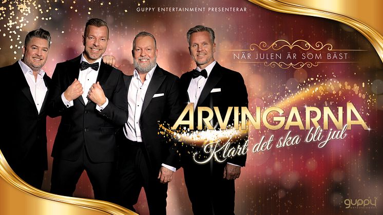 Klart det ska bli Jul! En magisk kväll med Arvingarna på Amiralen i Malmö 6 & 7 december