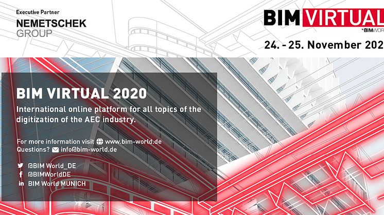 Strong Nemetschek Group presence at the BIM Virtual 2020