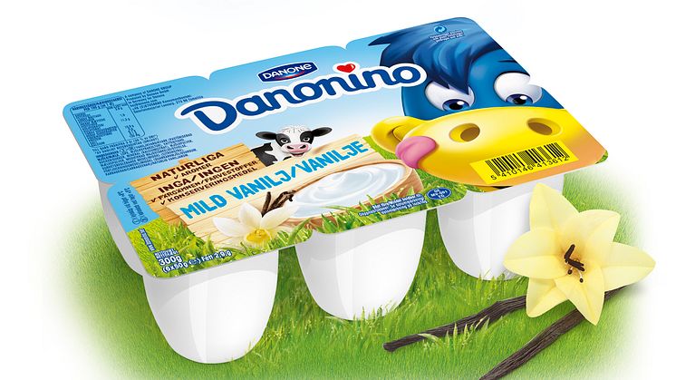 Barnens favoritkvarg Danonino - nu i klassisk vaniljsmak