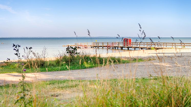 Stranden vid Mötesplats Borstahusen. Fotograf Leo Erdfelt.
