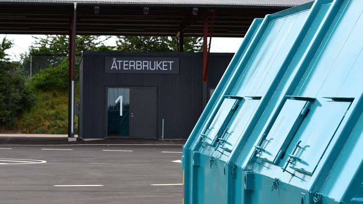 Återbruket i Ängelholm.