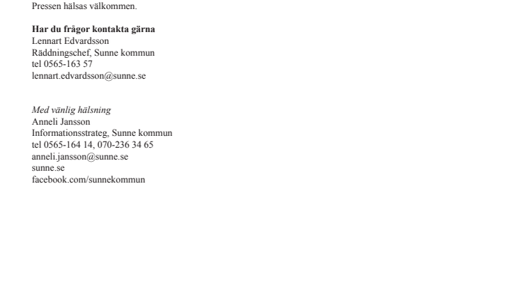 Sunne kommun uppmärksammar rådiga räddare