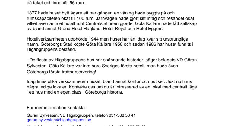 Göta Källare 200 år