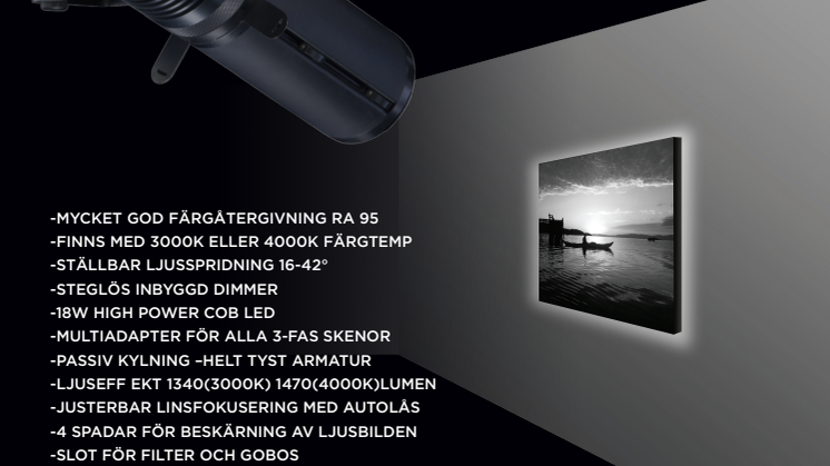 SYCLOP LED  Ny ProfilSpotlight -När du vill göra lite mer av ljussättningen!