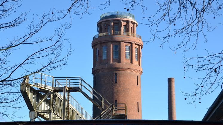 Der Wasserturm in Kirchmöser ist 65 Meter hoch und von fast überall gut sichtbar. Foto: TMB-Fotoarchiv/Matthias Schäfer.  
