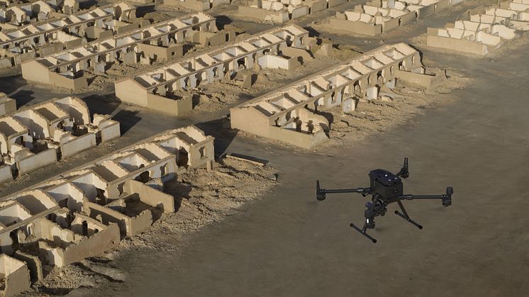 DJI Zenmuse P1 on M300 RTK flying desert