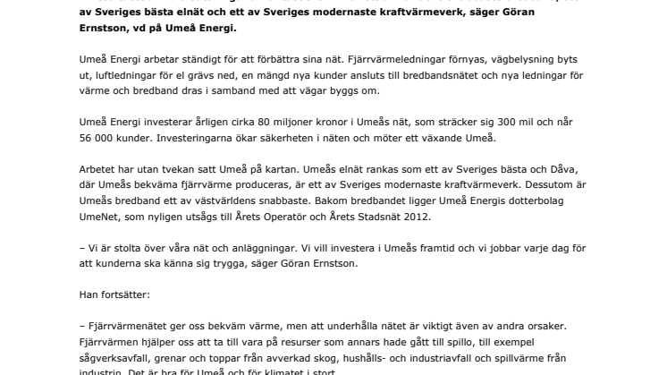 Umeå Energi investerar i Umeås infrastruktur – här gräver vi i sommar