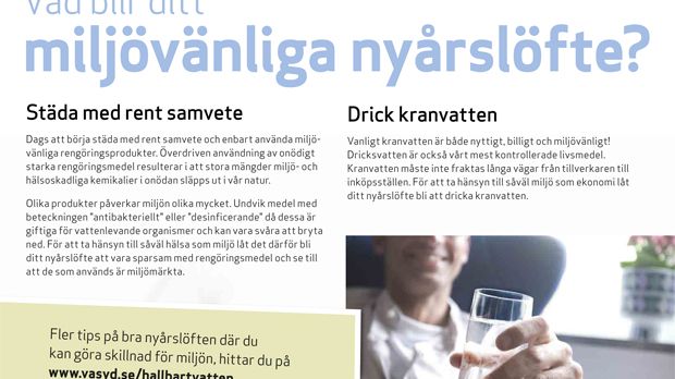 Hållbart vatten- ny kundinformation