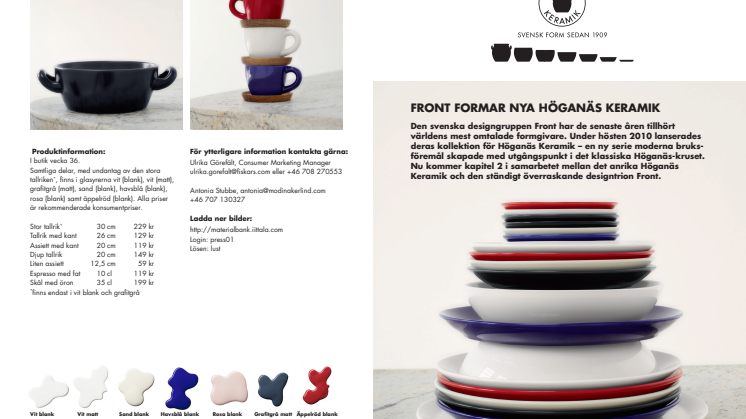 Front fortsätter forma Nya Höganäs Keramik