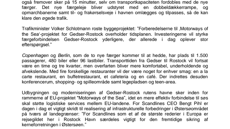 Rejsegilde i Rostock Havn
