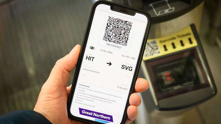 Smartphone e-tickets speed passengers on their way and help everyone to socially-distance