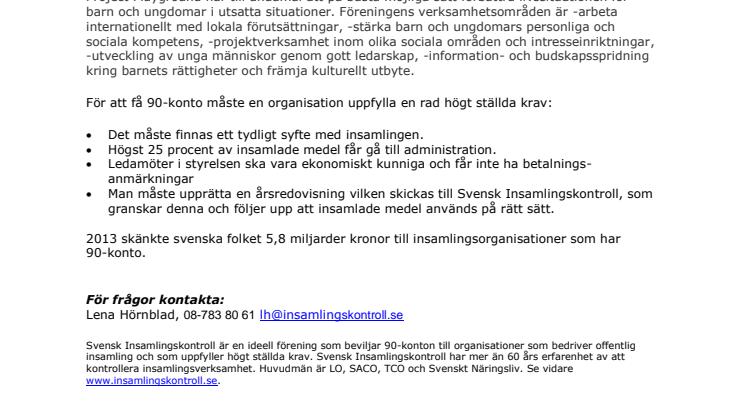 Project Playground har beviljats 90-konto