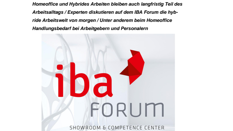 IBA Forum gibt Personalverantwortlichen Antworten auf die wichtigsten Fragen aus der Corona-Pandemie
