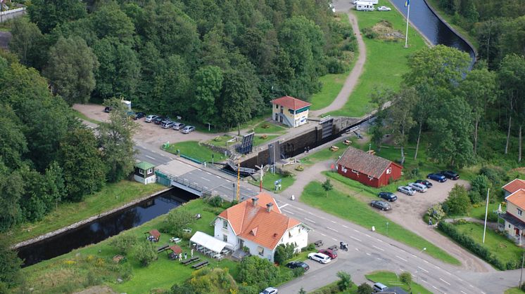 Invigning av nytt konstverk "Pålstek vid Göta kanal
