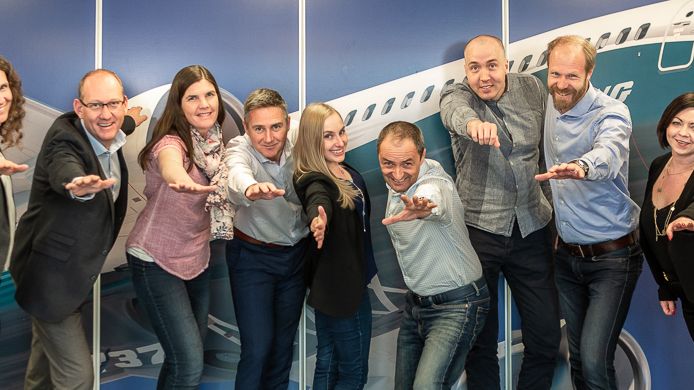 The team at Jeppesen Systems AB aims for the skies together with Sigma Young Talent.