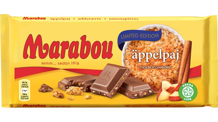 Nya Marabou Äppelpaj