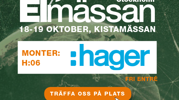 Hager på easyfair Elmässa i Kista, 18-19 oktober