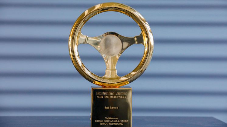 Opel Corsa-e vinder "Golden Steering Wheel 2020" (Det Gyldne Rat)