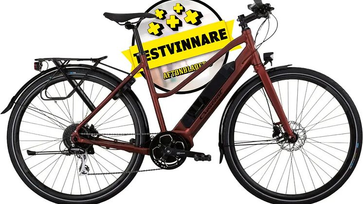 Crescents elcykel ELLY är utsedd till testvinnare i Aftonbladets årliga elcykeltest.