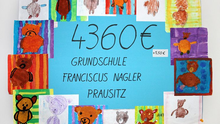Im Laufschritt: Schüler der Grundschule in Prausitz sammeln Spenden für Bärenherz 