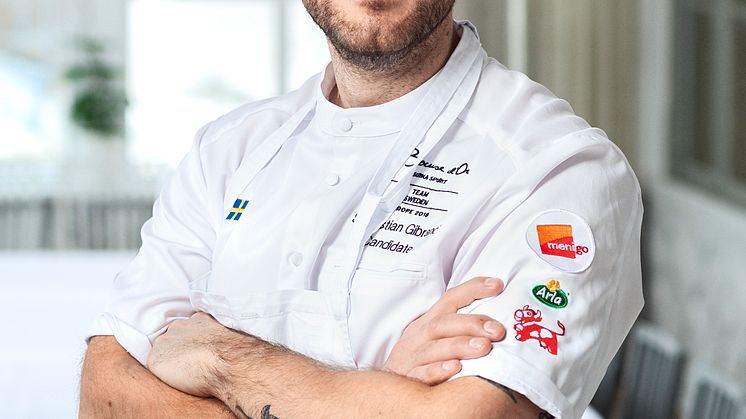 Sebastian Gibrand tävlar för Sverige i Bocuse d'Or. Foto: Viktor Fremling