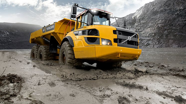 Volvos dumprar i G-serien växer med nya modellen A45G