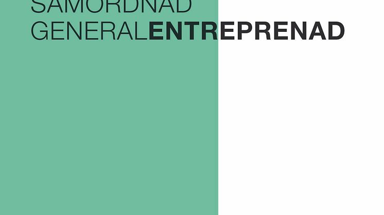 Färsk utgåva av ”Samordnad generalentreprenad”