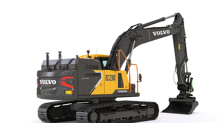Volvo EC230 Electric - frilagd bild höger bak