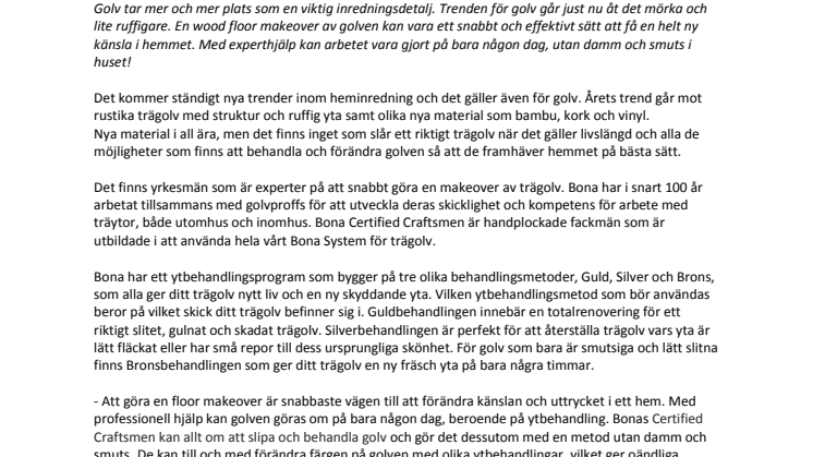 Wood Floor Makeover - den snabba vägen till en stor förändring