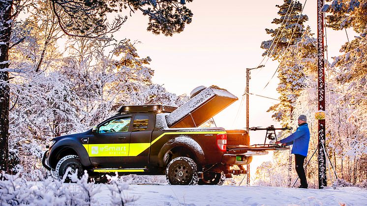 Her er den norskutviklede Ford Ranger dronebilen!