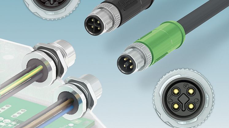 Powerkabler med M12-stik til global anvendelse