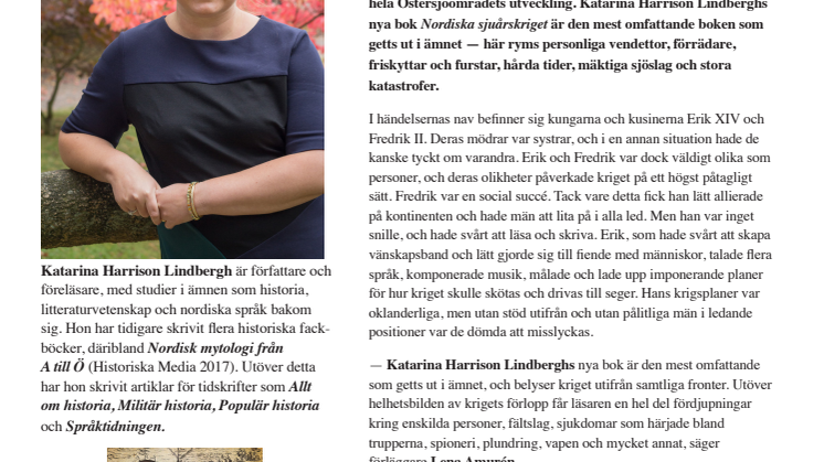 Ny bok om historiens värsta krig  mellan Sverige och Danmark