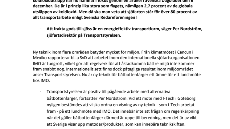 Initiativ inom teknik leder ofta till politiska beslut
