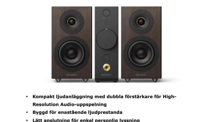 Sonys nya kompakta ljudsystem fyller rummet med en fantastisk musikupplevelse
