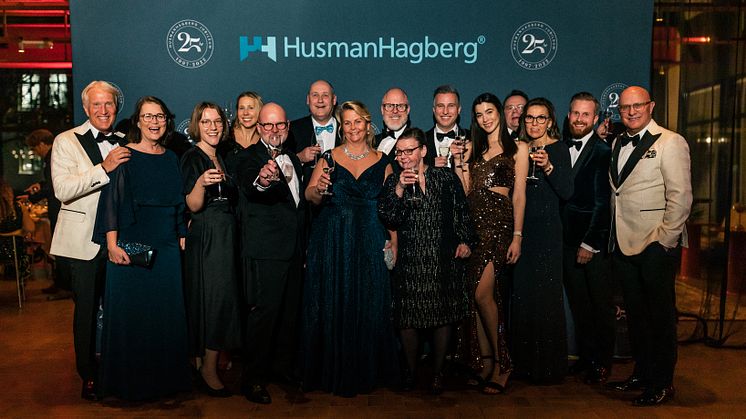 HusmanHagbergs huvudkontor vid 25-årsfirandet. 