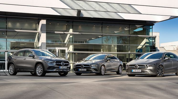 Under mars månad har Mercedes-Benz presenterat inte mindre än 10 nya kommande laddhybrider. Däribland tre i kompaktklassen.
