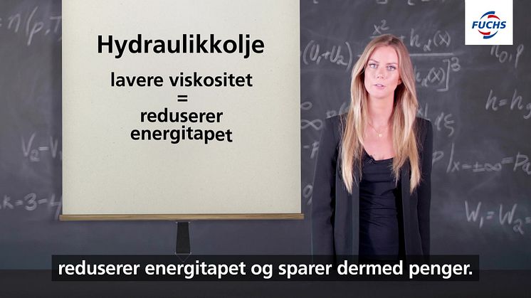 Riktig hydraulikkolje reduserer energitapet