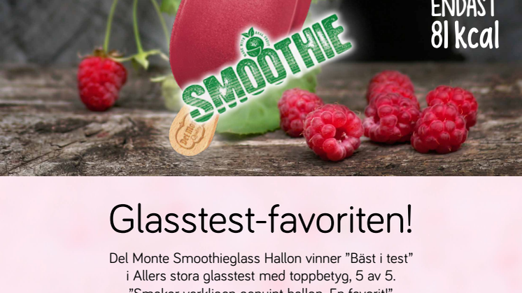 Del Montes smoothieglass - testfavoriten!