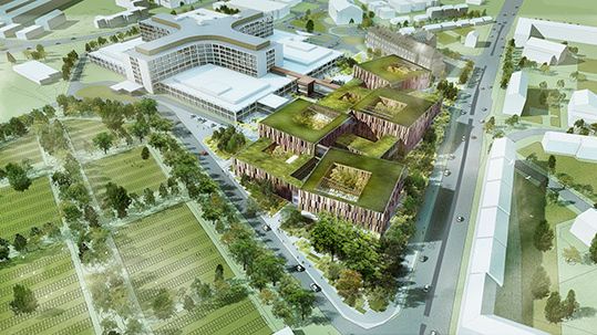 Tyréns konstruerar den nya sjukhusbyggnaden i Helsingborg