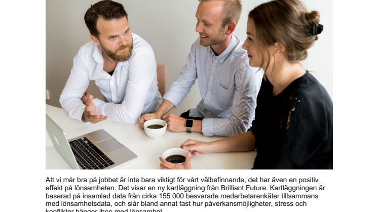 Ny kartläggning: När vi mår bra på jobbet ökar lönsamheten 