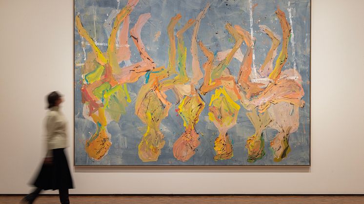 Georg Baselitz Med begge bena først/Feet First