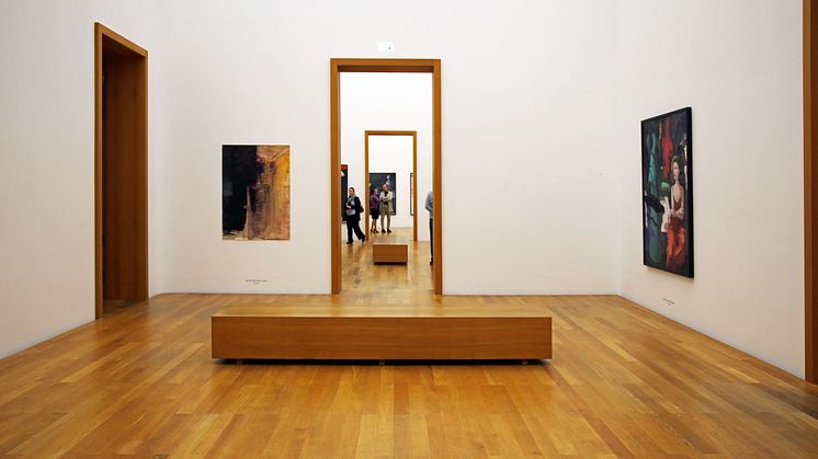 Blick in die Ausstellung "Arno Rink. Ich male!" im Museum der bildenden Künste