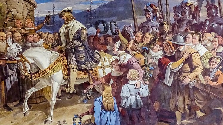 Framsida till boken "Sverige 500 år" 