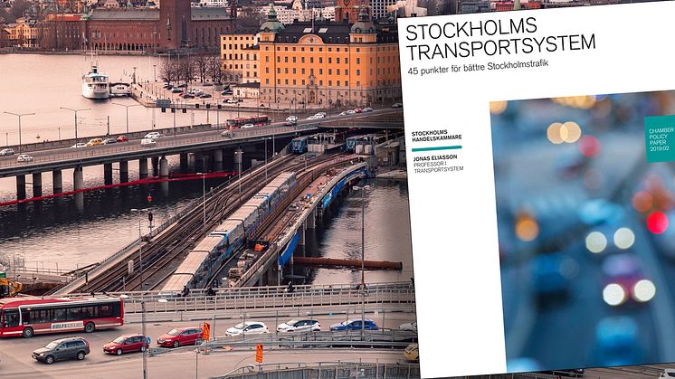 Rapport: ​45 punkter för bättre Stockholmstrafik