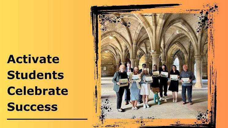 Recent Activate course graduates at Glasgow University celebrating their success.