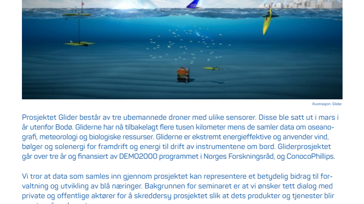 Marine droner bidrar til kunnskap for oppdrettsnæringen - seminar i Bodø 9. august